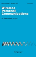 Wireless Personal Communications Cover
